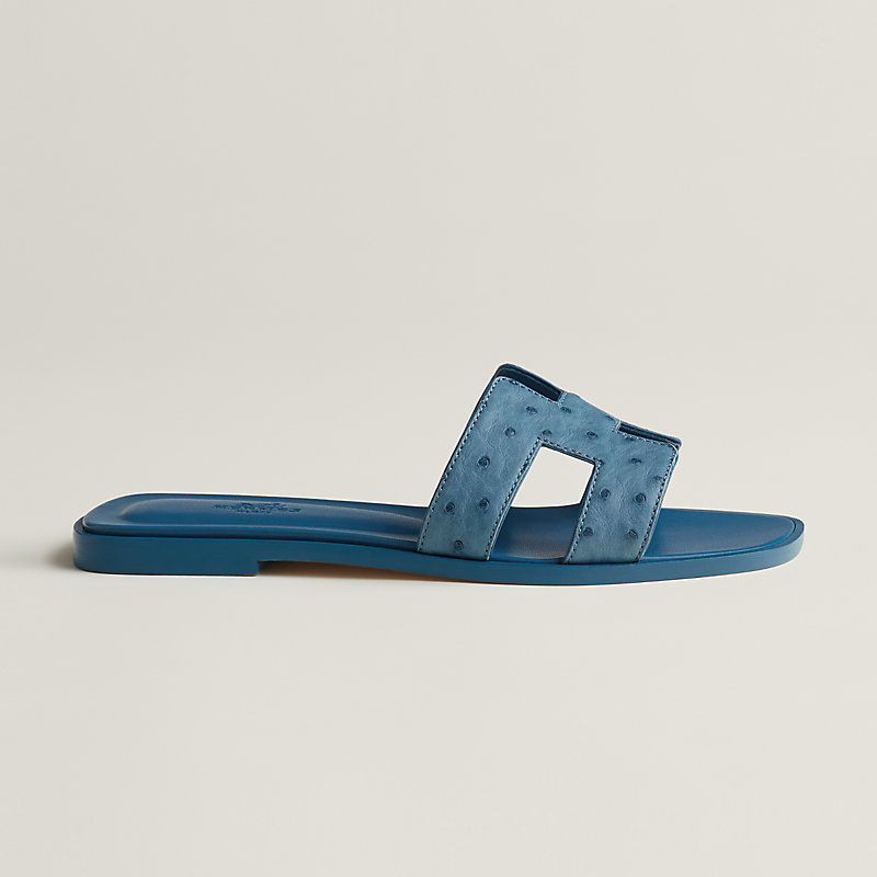 Hermes ostrich 2025 oran sandal